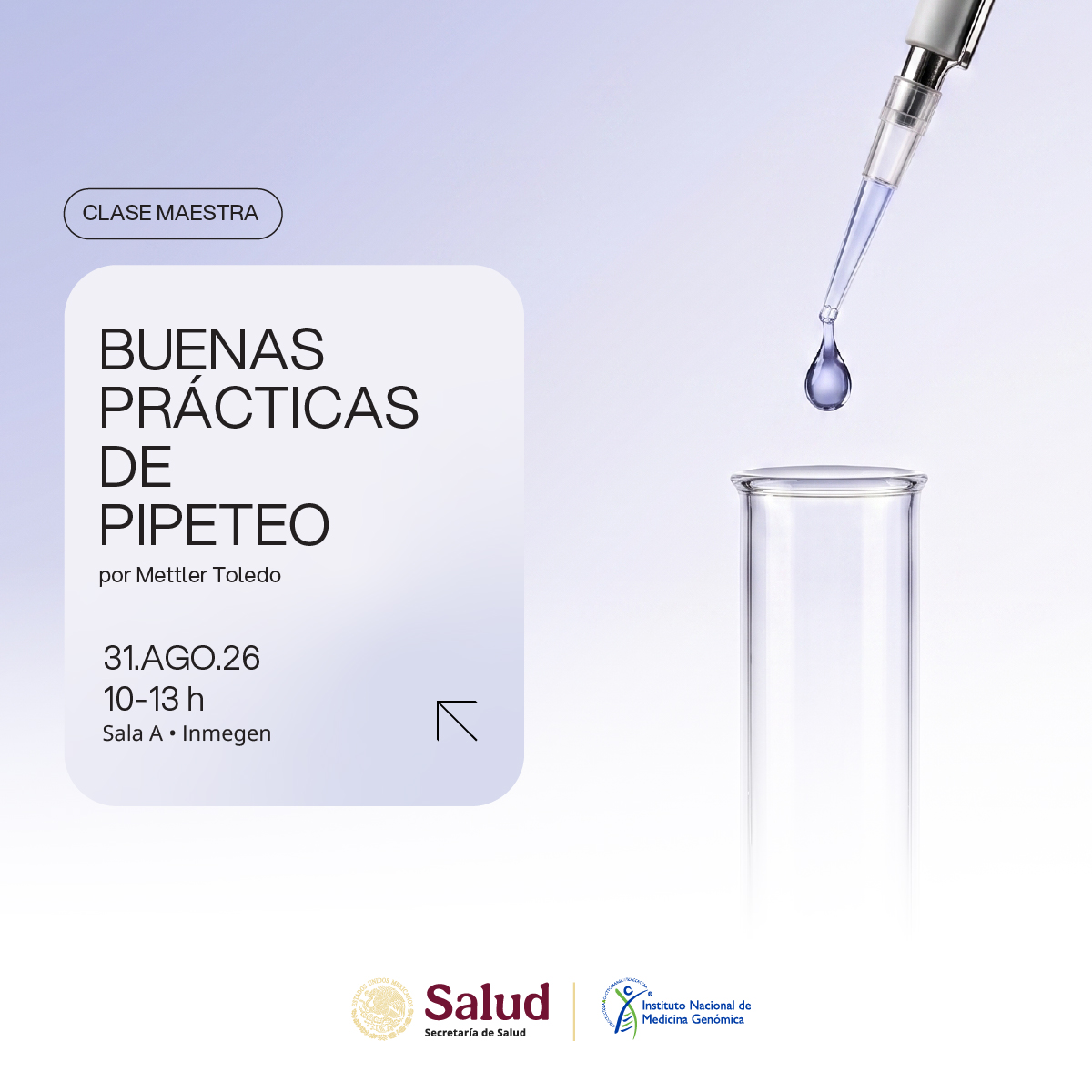 Clase Maestra Buenas Prácticas de Pipeteo