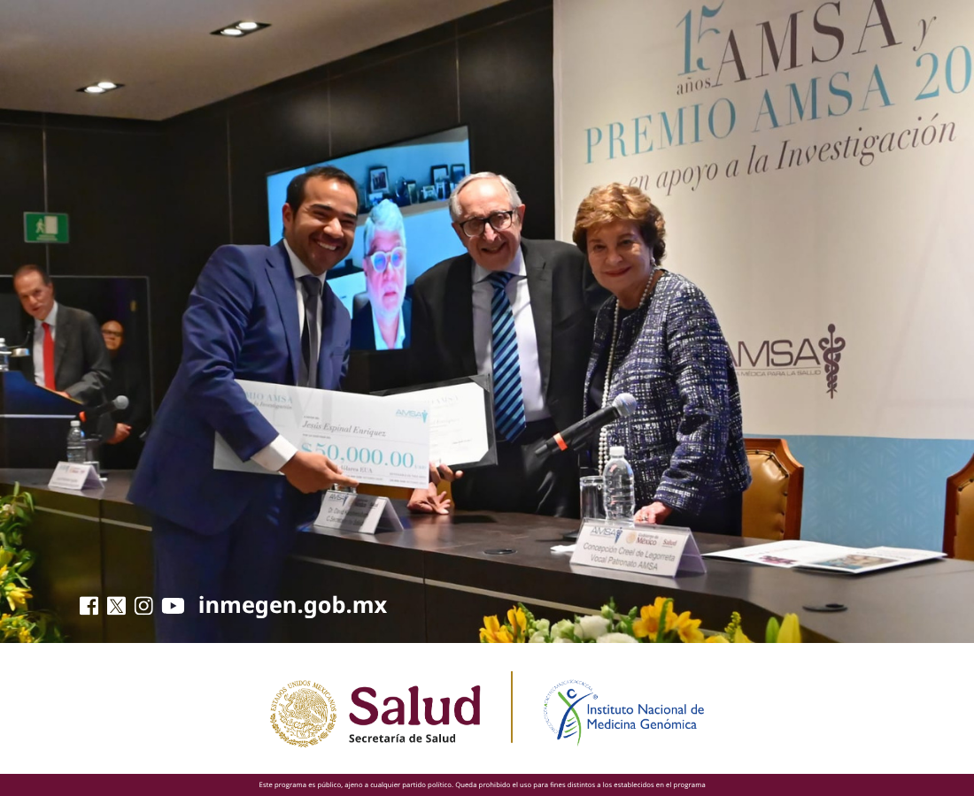Investigador del Inmegen gana el Premio AMSA 2025 por desarrollar algoritmo de IA que mejora el diagnóstico de leucemia infantil