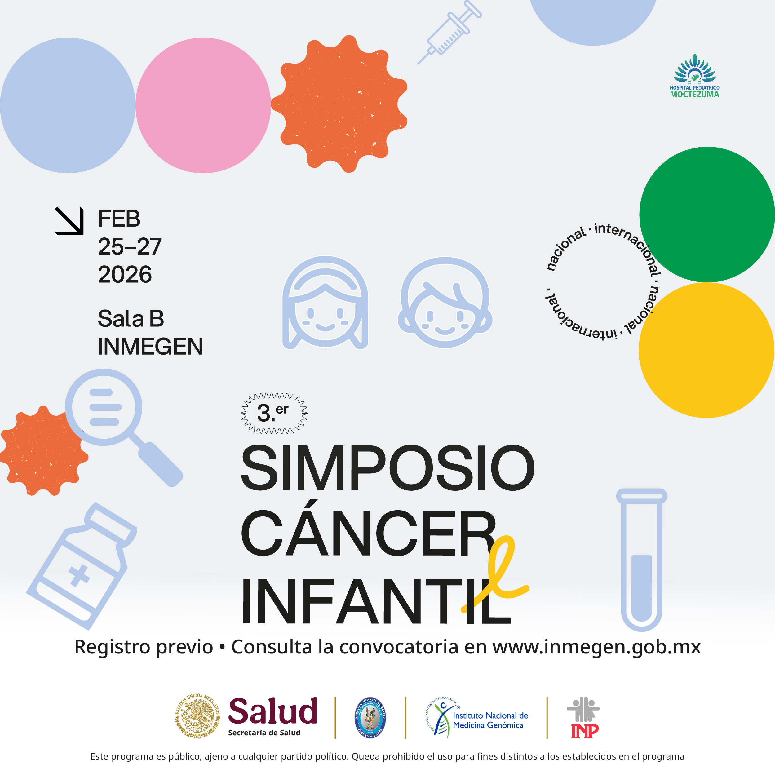 Inmegen será sede del 3.er Simposio de Cáncer Infantil